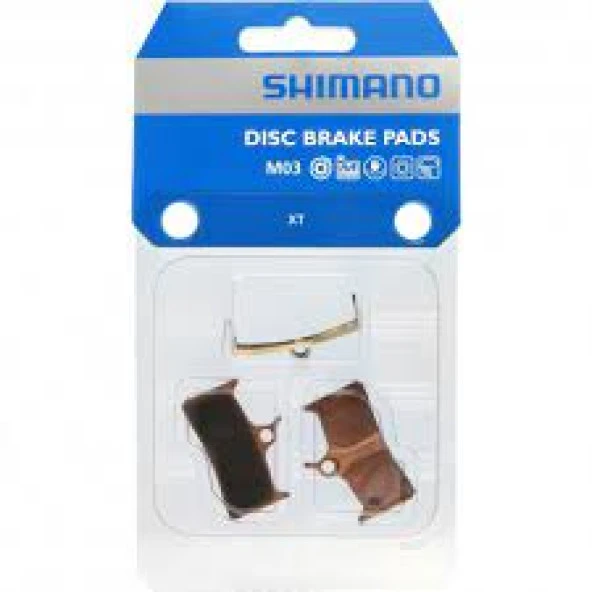 Shimano Disk Fren Balatası Metal M03 Yay/Pim dahil XT ürün görseli 1