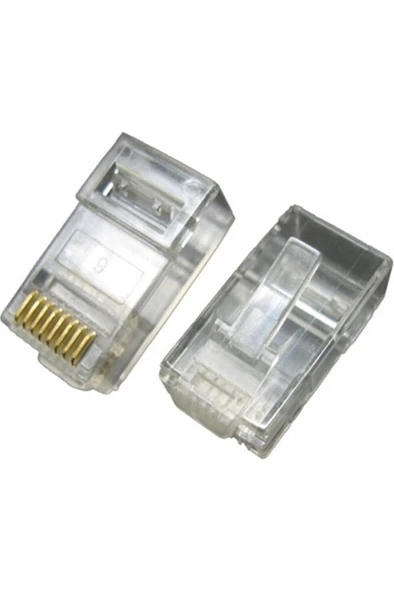 8P8C RJ45 Plug Cat6 Ez Konnektör Yeni Nesil 100 Adet ürün görseli 1