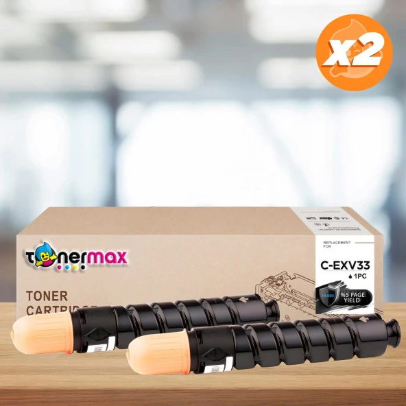 Canon C-EXV33 Muadil Toneri 2'li Paket / IR2520 / IR2520i / IR2525 / IR2525i / IR2530 / IR2530i ürün görseli 1