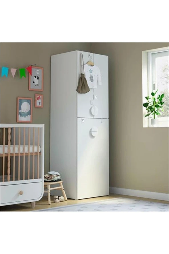 Myllra Beyaz Bebek Karyolası 60x120 - Resim 3