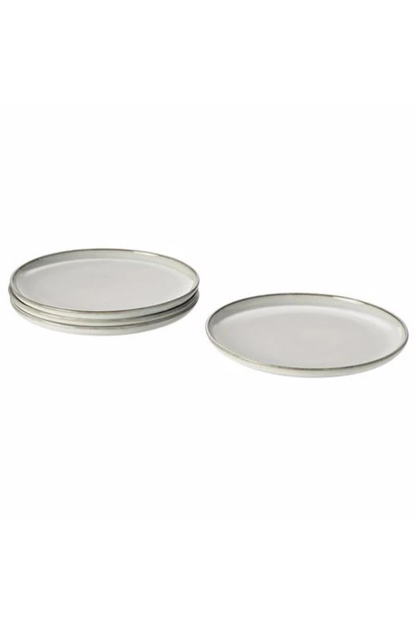 Gladelıg 4 Parça Gri Renk Servis-Sunum Tabak Seti Stoneware ürün görseli 1