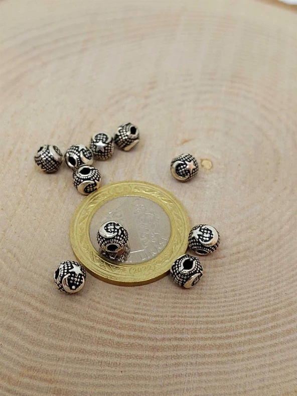 925 Ayar Gümüş Boncuk Ara Malzeme 6mm/2 adet (45608) ürün görseli 1