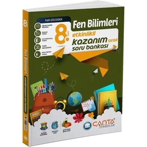 Çanta Yayınları 8. Sınıf Fen Bilimleri Etkinlikli Kazanım Soru Bankası ürün görseli 1