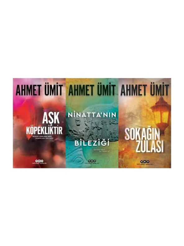 Ahmet Ümit 3 Kitap Set (Aşk Köpekliktir-Ninattanın Bileziği-Sokağın Zulası) ürün görseli 1
