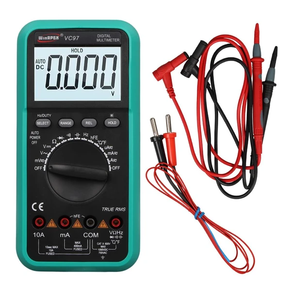 Powermaster VC97 Dijital Multimetre Sıcaklık Ölçümü Ac Dc Voltaj Akım Ölçüm Cihazı Aleti ürün görseli 1