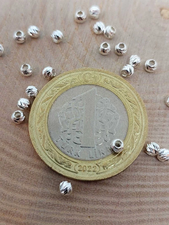 925 Ayar Gümüş Boncuk Ara Malzeme 2.5mm/10 adet (45638) ürün görseli 1