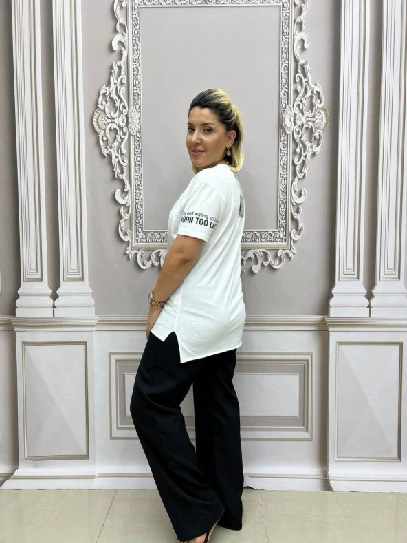 Araba Tshirt - BEYAZ - Resim 4