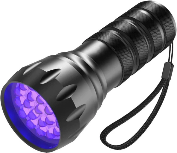 Valkyrie 21 LED 1. Kalite 395nm Güneş Işığı Ultraviyole UV El Feneri - Blacklight - Çok Amaçlı ürün görseli 1
