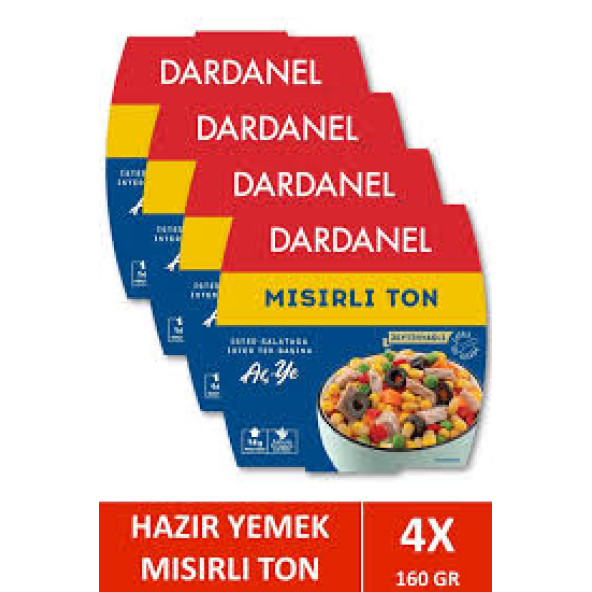 Dardanel Mısırlı ton 160 gr X 4 Adet ürün görseli 1