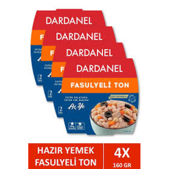 Dardanel Fasulyeli Ton 160 gr X 4 Adet ürün görseli 1