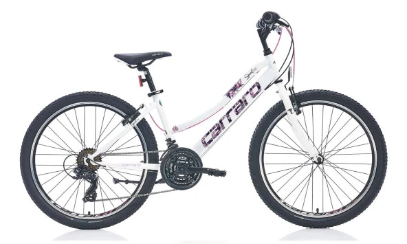 Carraro Speed 242 360H 21-V Mat Siyah-Pembe Beyaz ürün görseli 1