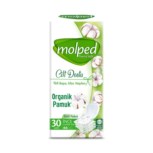 Molped Pure&Soft Günlük Ped 30x4 120 Adet (Tekli Paketli) ürün görseli 1