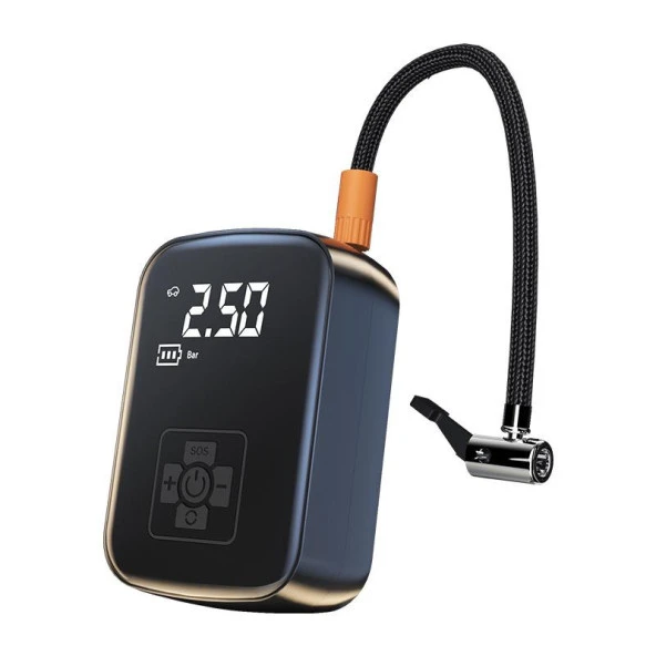 Valkyrie 150psi Taşınabilir Hava Kompresörü Pompası Powerbank Fener Oto Motosiklet Araba Bisiklet Top Lastik Şişirme ürün görseli 1