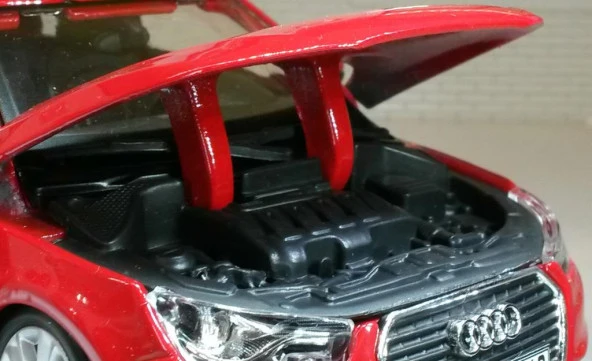 Burago Audi A1 1:24 Kırmızı Model Araba - Resim 6