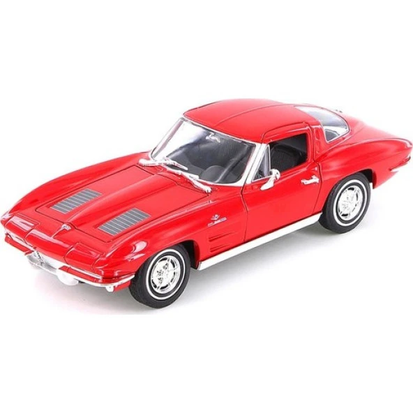 Welly 1:24 1963 Kırmızı Chevrolet Corvette ürün görseli 1