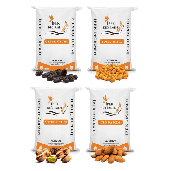 İpek Değirmen 4 Çeşit Karışık Lüks Kuruyemiş Paketi 1 Kg ürün görseli 1