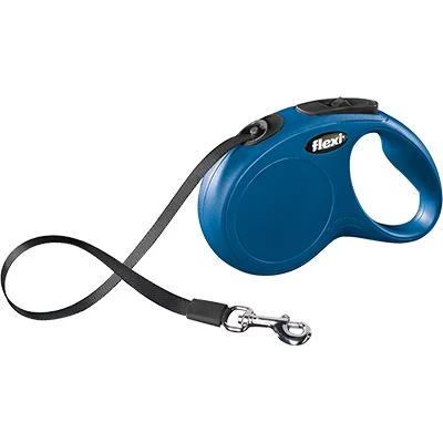 Flexi New Classic 3m. Xs Mavi Şerit Kayışlı Gezdirme Tasması ürün görseli 1