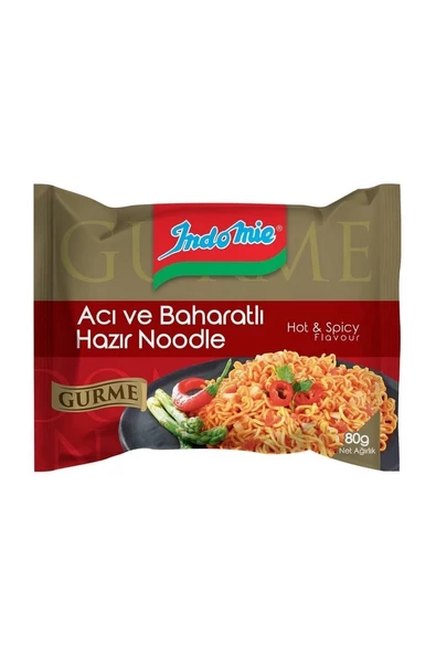 Indomıe Acı Ve Baharatlı Hazır Noodle Gurme 80 Gr ürün görseli 1