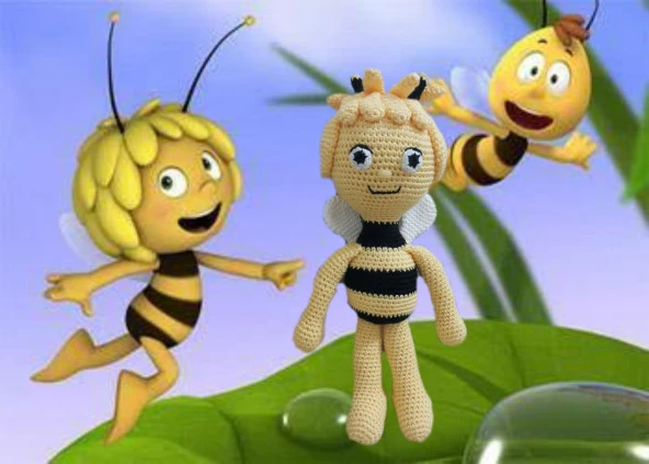 Arı Maya Amigurumi Organik Oyuncak ürün görseli 1