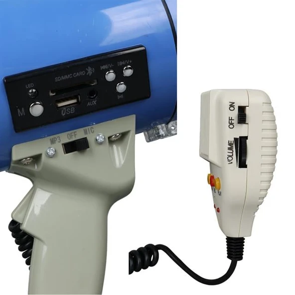 Magicvoice MV-66 USB-SD-MMC Mayklı 25 W Megafon - Resim 7