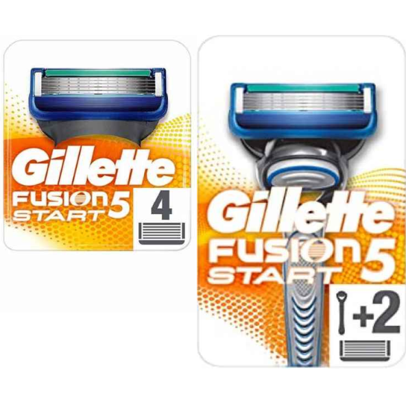 Gillette Fusion 5 Start 6'li Yedek Bıçak + Fusion Start Tıraş Makinesi ürün görseli 1