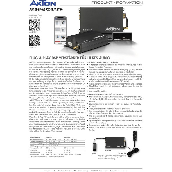 Axton A592DSP-RC    Amf.Remote Control - Resim 2