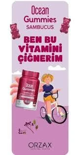 Ocean Gummies Sambucus Jel Form 60'lı - Resim 2