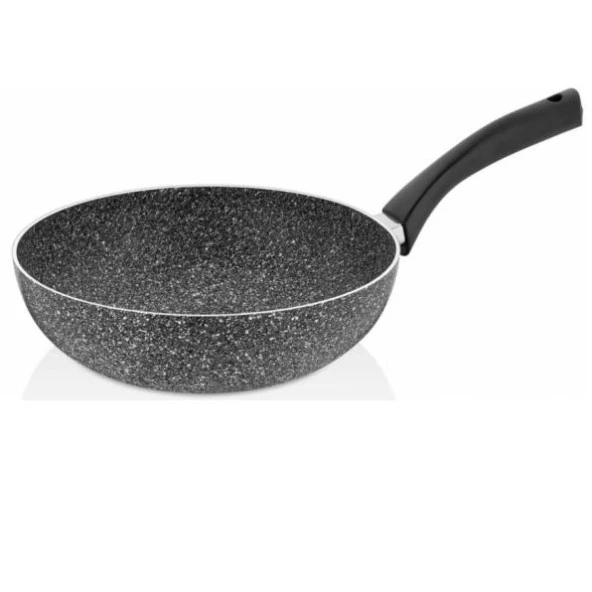 Taç Ultra Granit 28 cm Wok Tava Gri-3078 ürün görseli 1