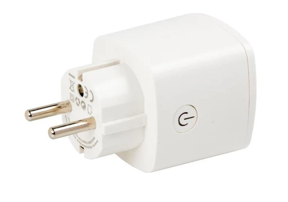 Hikvision DS-PSP1-WE Smart Plug 868MHz Kablosuz Uzaktan Kontrollü Akıllı Priz Beyaz ürün görseli 1