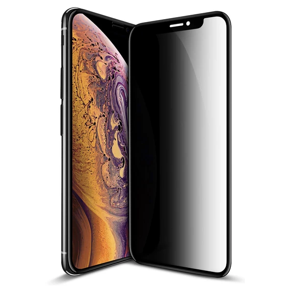 iPhone X / XS Hayalet Privacy Gizli Cam Ekran Koruyucu Siyah ürün görseli 1