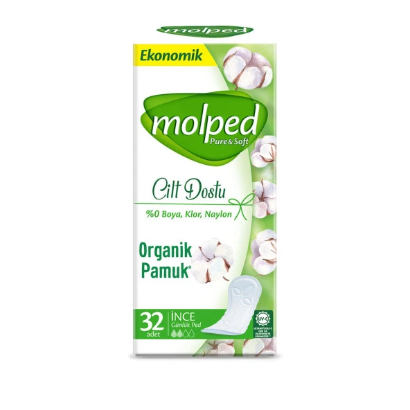 Molped Pure&Soft Günlük Ped 32x4 128 Adet ürün görseli 1