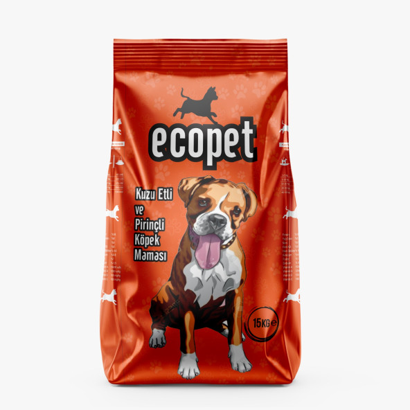 Ecopet Kuzu Etli Ve Pirinçli Yetişkin Köpek Maması 15 Kg ürün görseli 1
