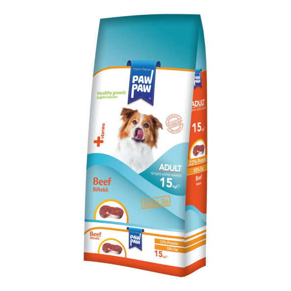 Pawpaw Erişkin Biftek Köpek Maması 15 Kg ürün görseli 1