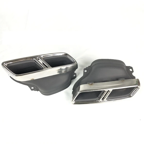 AUTOGP Mercedes w205 c63s egzoz ucu seti krom ürün görseli 1