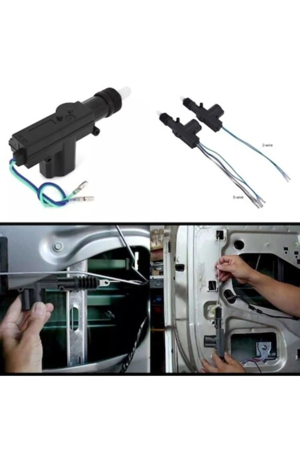 Oto Merkezi Kilit Sistemi Merkezi Kilit Seti 4 Motor (kumandasız)set 12 Volt ürün görseli 1