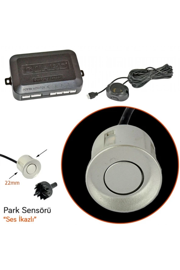 Park Sensörü Ses İkazlı Silver - Resim 2