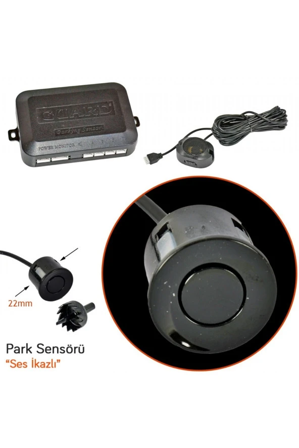 Park Sensörü Ses İkazlı Siyah - Resim 2