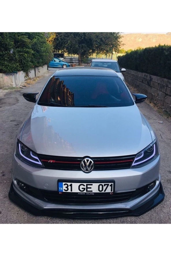 Vw Jetta Mk6 Yarasa Ayna Kapağı Plastik Parlak Siyah 2011-2017 Uyumlu ürün görseli 1