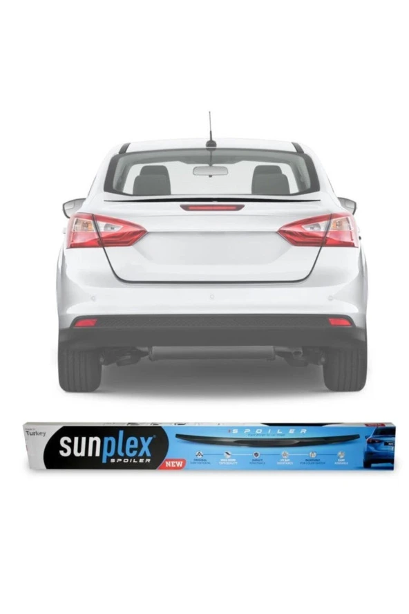 Ford Focus 3 Spoiler Bagaj Üstü Parlak Siyah 2011-2017 ürün görseli 1