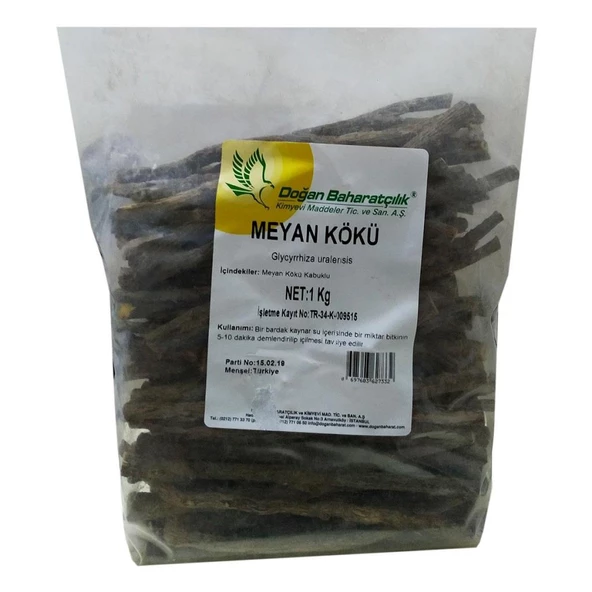 Doğan Baharatçılık Kabuklu Meyan Kökü Çubuk 1KG Doğal Saf ürün görseli 1