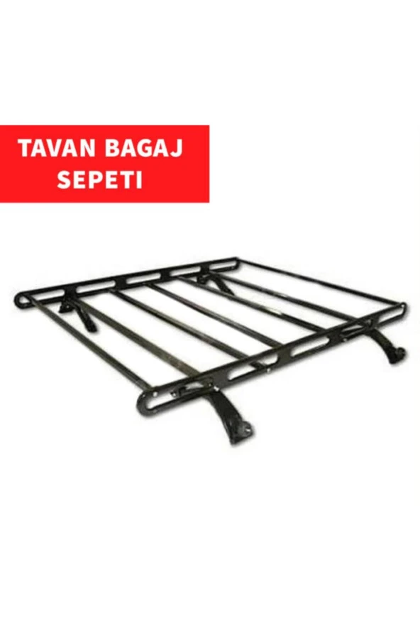 Oluklu Araçlar Için Tavan Sepet Bagaj 4 Ayak Demonte 120 Cm ürün görseli 1