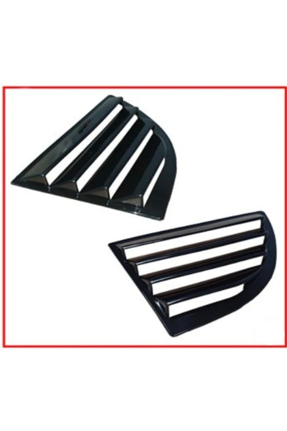 Honda Civic Fd6 Kelebek Cam Kaplama Sağ Sol 2 Parça Pıano Black ürün görseli 1