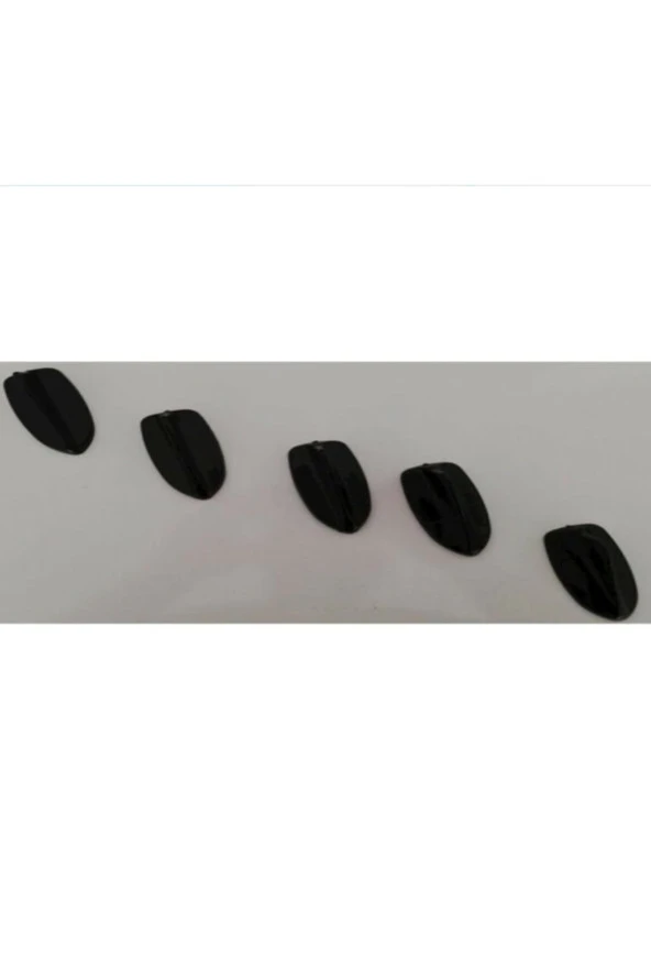 Araç Anten Süs Minik Balık Sırtı 5 Li Set Siyah ürün görseli 1