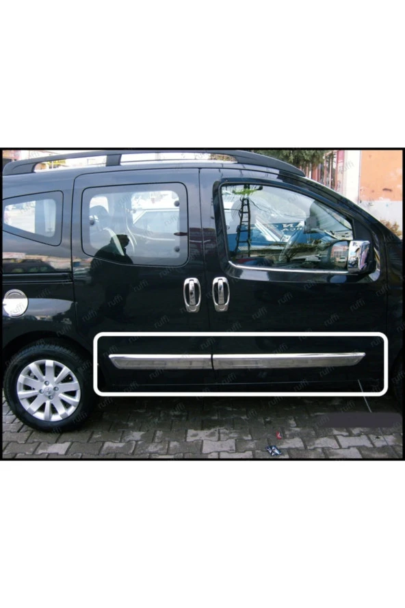 Citroen Nemo Krom Paslanmaz Çelik Yan Kapı Çıtası 4 parça ürün görseli 1