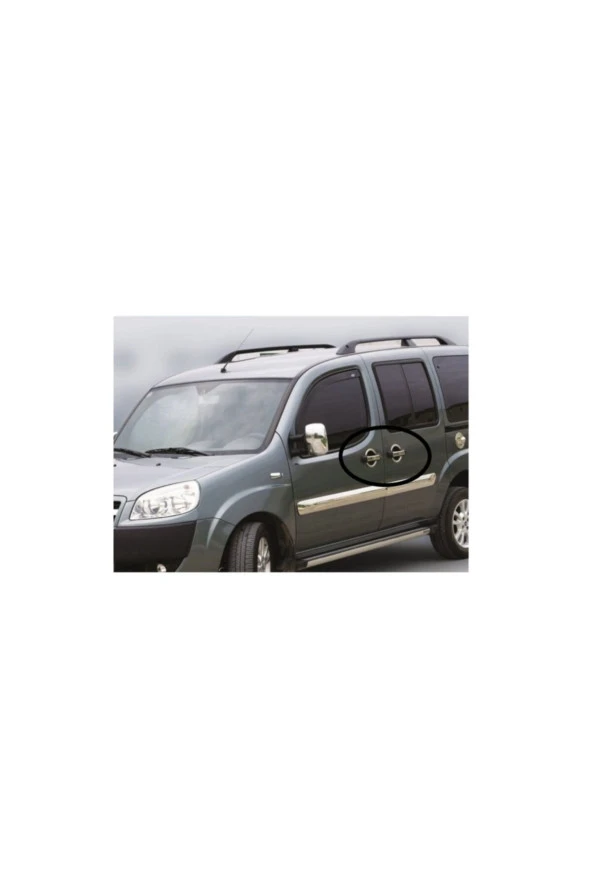 Fiat Doblo 1 Krom Kapı Kolu 4 Kapı 2001-2009 Paslanmaz Çelik - Resim 2
