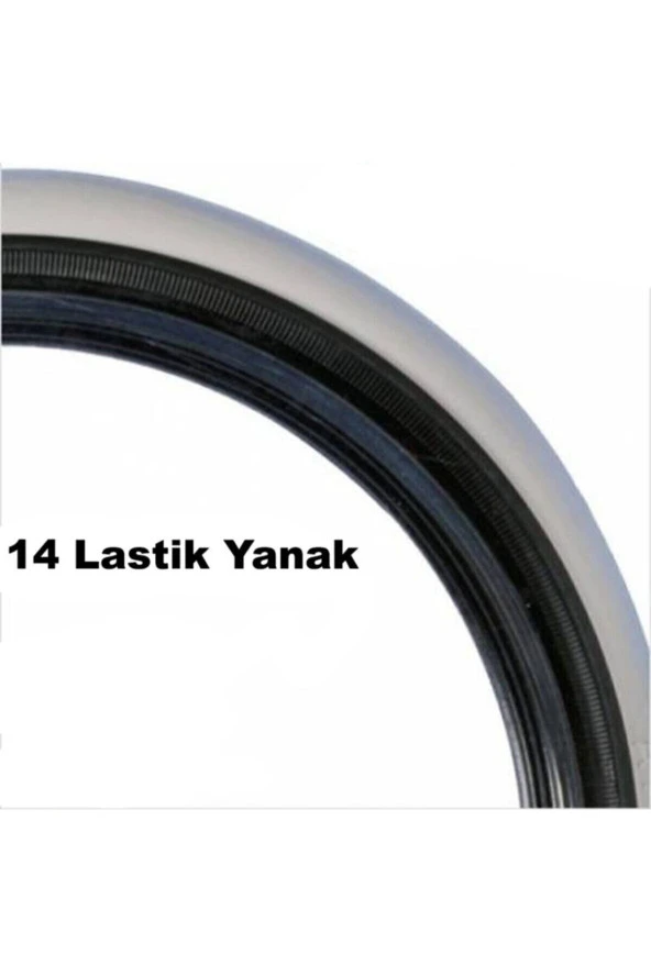 Universal Lastik Yanağı Beyaz - Siyah Yanak 14jant ürün görseli 1