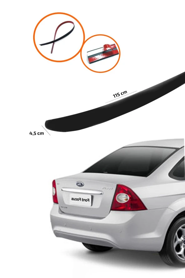 Ford Focus 2-2.5 Bagaj Üstü Spoiler Piano Black ürün görseli 1