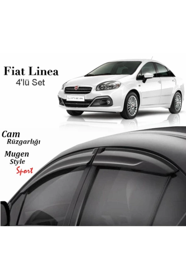 Fiat Linea Mugen Cam Rüzgarlığı 4lü ürün görseli 1