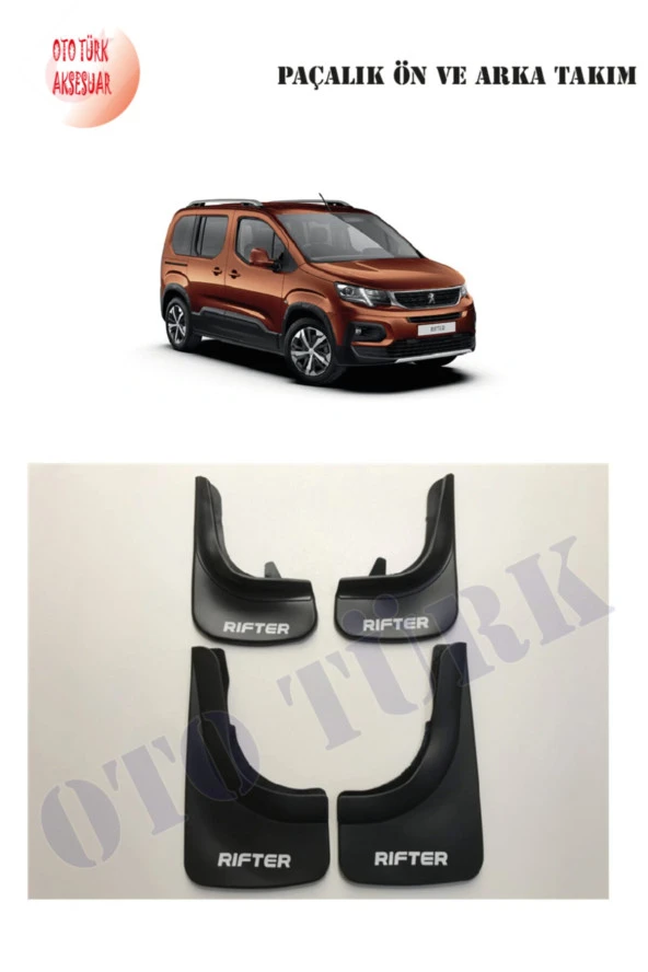 Peugeot Rıfter Paçalık Ön-arka Takım Tozluk Çamurluk ürün görseli 1