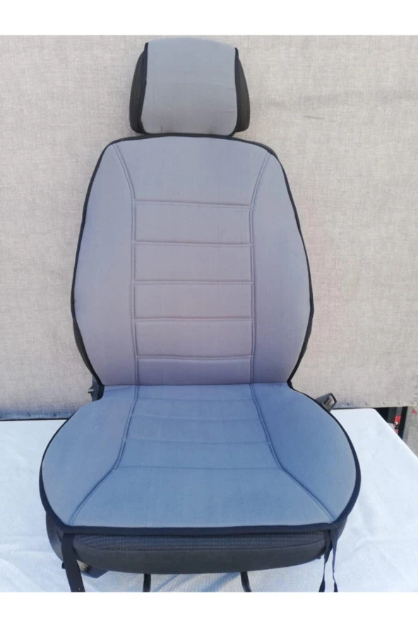 Hyundai Tucson Uyumlu Gri  Üniversal Oto Kılıf Koltuk Ön 2 Takım ürün görseli 1